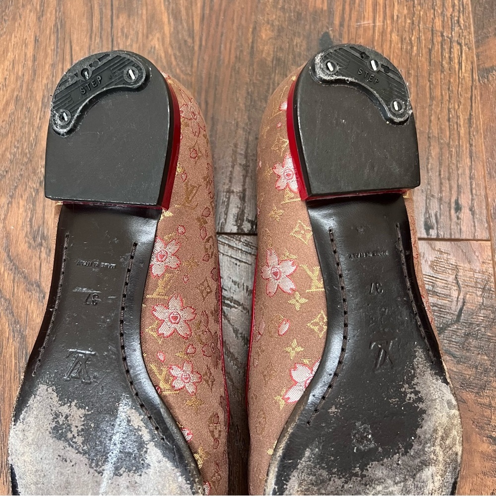 Louis Vuitton Cherry Blossom Ballet Flats Size 37 EU - Picture 9 of 13